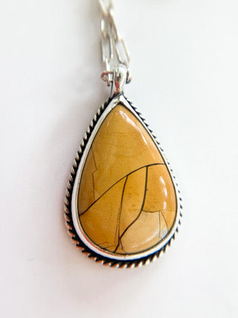 Jasper Sterling Silver Pendant Necklace by Maribelle Campa