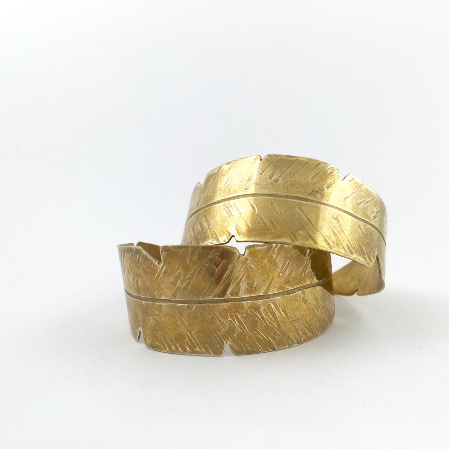 Banana Leaf Cuff Bracelet by Maribelle Campa