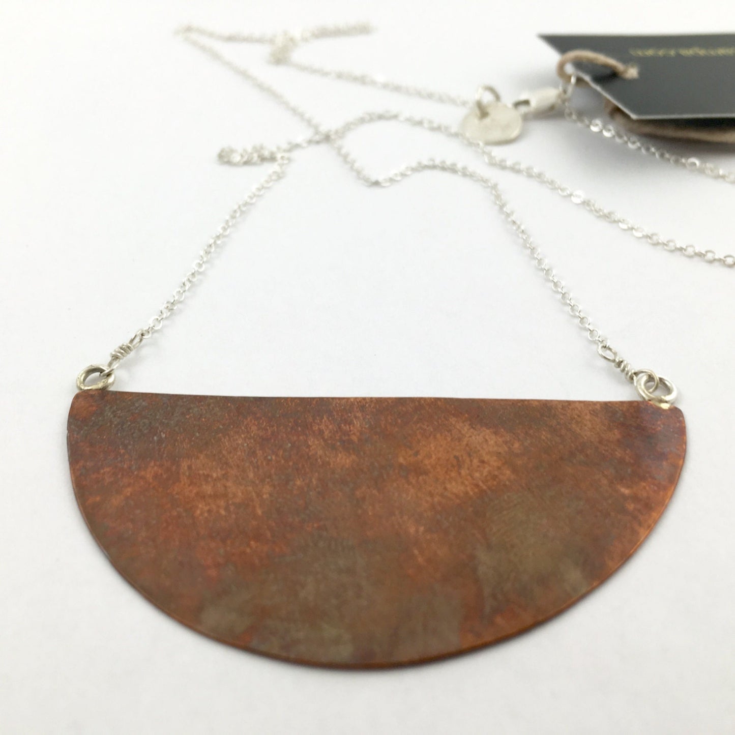 Copper Crescent Necklace by Maribelle Campa