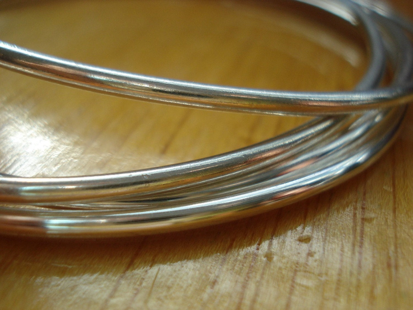 Handmade Solid Sterling Silver Bangle Set of Seven by Maribelle Campa