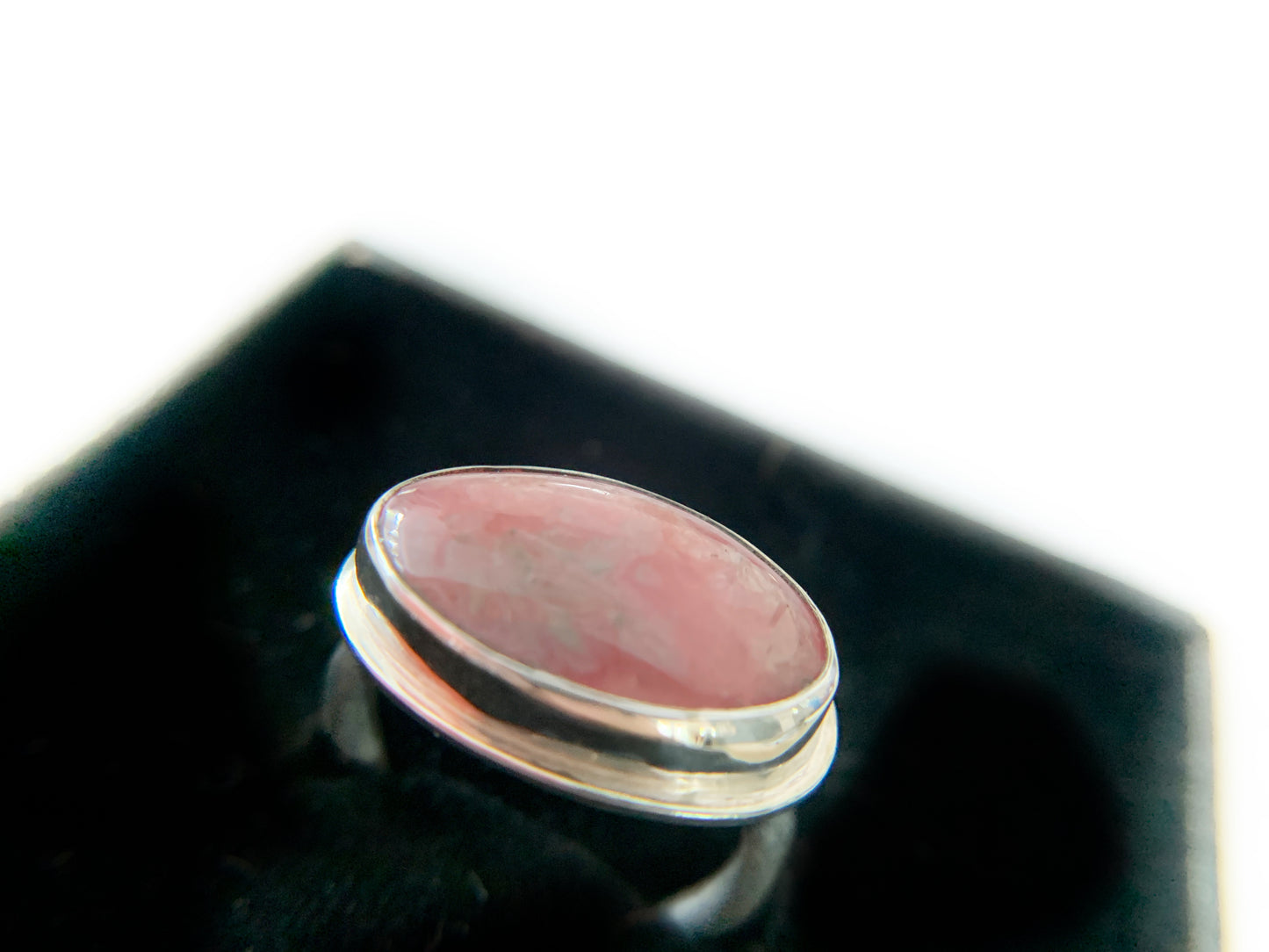 Pink Silver Ring Size 5 by Maribelle Campa