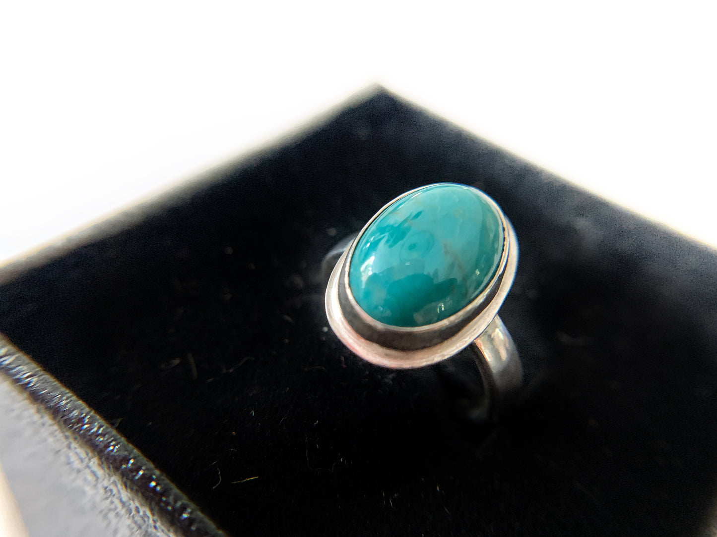 Turquoise Silver Ring by Maribelle Campa